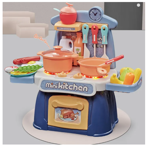Picture of PinShang Mini Kitchen Playset For Kids Indoor Games Cooking Play Set Pretend Play Toys For Boys Girls Birthday Gifts