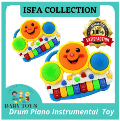 Picture of Musical Instrument Hand Beat Drum Keyboard Musical Toys with Flashing Lights