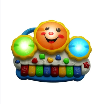 Picture of Musical Instrument Hand Beat Drum Keyboard Musical Toys with Flashing Lights
