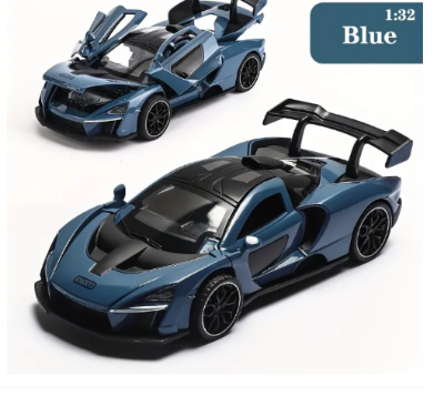 Picture of 1:32 Alloy Toy Car, Alloy Car Model, Sound And Light Model Car, Simulation Alloy Supercar, Pull Back Toy Car Birthday Gift Holiday Gift Christmas Gift