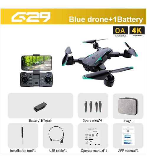 Picture of Mini Drone For Kids, 8K HD FPV Drone For Adults Beginner, Foldable Drone With Camera RC Drones For Boys Or Girls W/3-way Obstacle Avoidance,Optical Flow Positioning