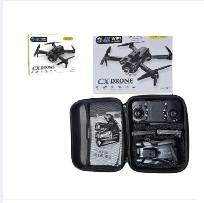 Picture of Drone CX Drone SKY -06 Ful Hd Dual camera Drone V.2 2023 With Bag, WiFi FPV Drone with 4K HD Front Camera and 480P Bottom Camera, Foldable RC Qudcopter with Headless Mode, Altitude Hold, Storage Bag, drone camera, camera drone, mini drone camera, drone ca