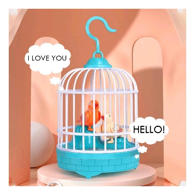 Picture of Talking Bird Toy for Kids | Interactive Toy & Repeat What You Said | Singing & Chirping in The Birdcage | Gifts for Babies, Kids & Children