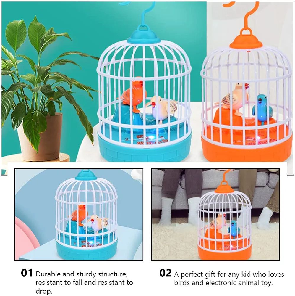 Picture of Talking Bird Toy for Kids | Interactive Toy & Repeat What You Said | Singing & Chirping in The Birdcage | Gifts for Babies, Kids & Children