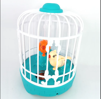 Picture of Talking Bird Toy for Kids | Interactive Toy & Repeat What You Said | Singing & Chirping in The Birdcage | Gifts for Babies, Kids & Children