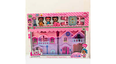 Picture of 4 Dolls Dream Room Doll House Fashion Doll Villa And Furniture Set For Kids Good Quality (Best Gift)