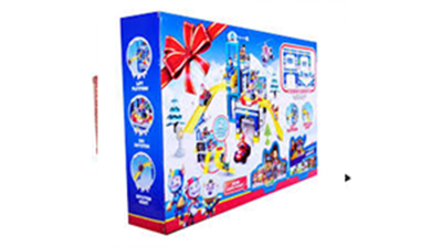 Picture of 25 Pcs Paw Patrol Parking Lot Garage Station Toy 2 Way Car Parking Toy set With 3 CAR