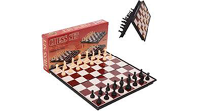 Picture of Chess Game Super Magnetic Chess & Checkers 3 in 1 Ancient Chess Travel Chess Set Piece Chessboard (3308)