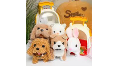 Picture of Six Types Children Toy Cute Pet Dog with A Dog Cage Walking Call Electronic Toy Interaction Birthday Gifts for Kids Baby