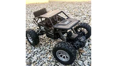 Picture of Rock Crawler Remot Control rechargeable car 1:18. Suspension and high power motor, aluminium body.