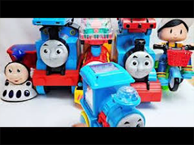 Picture of Toy Train Cartoon - Cartoon Train Alloy Music Storage Car