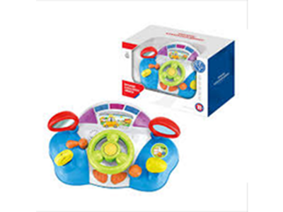 Picture of Simulation Steering Wheel Early Education Car Driving Kids Driving Simulator Toy for Games