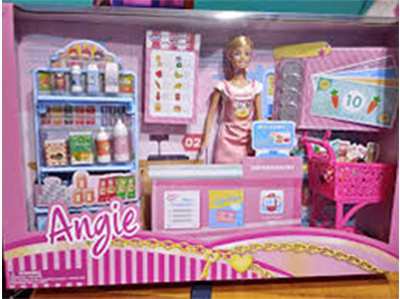 Picture of Mini Cashier Toy Cash Register Playset Pretend Play Set for Kids Vending Machine Pet Care House Water Dispenser Gift for Toddler