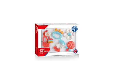 Picture of HUANGER Newborn Baby Rattle set Toy Baby Rattle and Teether toys Gift- 8 pcs