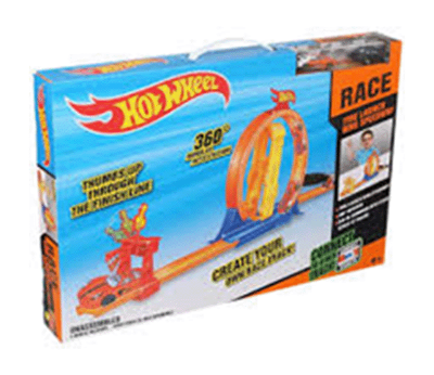 Picture of Hot Wheels Double Ring Speed Way 3305 Tyre Launch Ring Speedway Racetrack Set for Boys