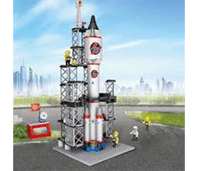 Picture of Aerospace Military Rocket Model Children's Educational Assemble Construction Building Block Toy Puzzle Car Bricks Set Toys Gift