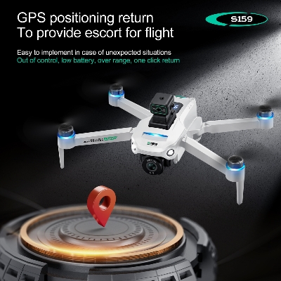 Picture of S159 Drone G.P.S 5G Screen Remote Control 4K Dual Camera 360° Obstacle Avoidance with Built-in 5 inch Remote Display