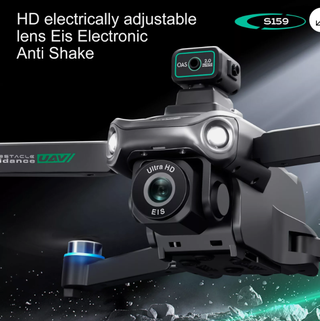Picture of S159 Drone G.P.S 5G Screen Remote Control 4K Dual Camera 360° Obstacle Avoidance with Built-in 5 inch Remote Display
