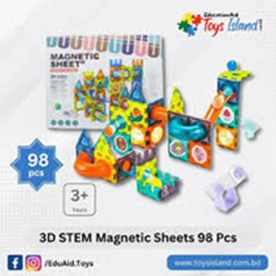 Picture of 3D STEM Magnetic Sheets 98 Pcs