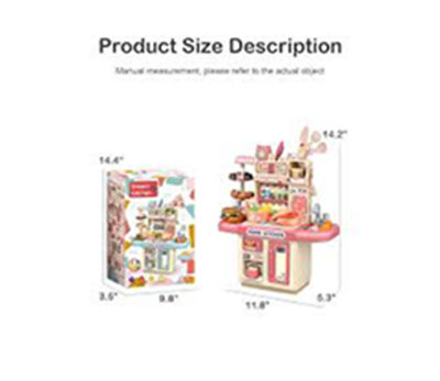 Picture of Vist Fox Kids Kitchen Playset Interesting Kitchen Cooking Pretend Play Toys