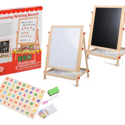 Picture of 2 In 1 Wooden Black &White Learning Writing Board