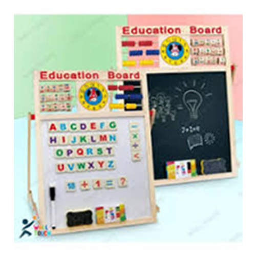 Picture of 2 In 1 Wooden Black &White Learning Writing Board
