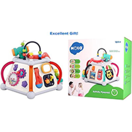 Picture of New Wholesale Educational Plastic Children Toy Gift Activity Pyramid with Music/Light/Games Baby Products Toy for Kids Baby Toys