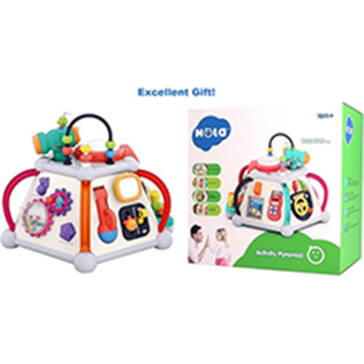 Picture of New Wholesale Educational Plastic Children Toy Gift Activity Pyramid with Music/Light/Games Baby Products Toy for Kids Baby Toys