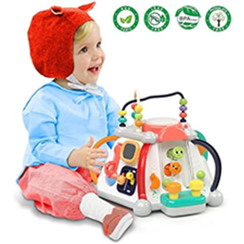 Picture of New Wholesale Educational Plastic Children Toy Gift Activity Pyramid with Music/Light/Games Baby Products Toy for Kids Baby Toys