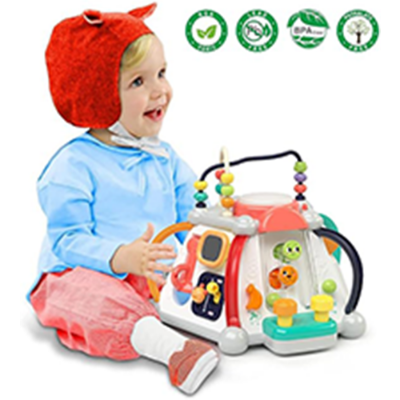 Picture of New Wholesale Educational Plastic Children Toy Gift Activity Pyramid with Music/Light/Games Baby Products Toy for Kids Baby Toys