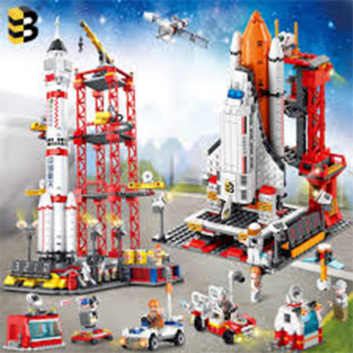 Picture of Aerospace Military Rocket Model Children's Educational Assemble Construction Building Block Toy Puzzle Car Bricks Set Toys Gift