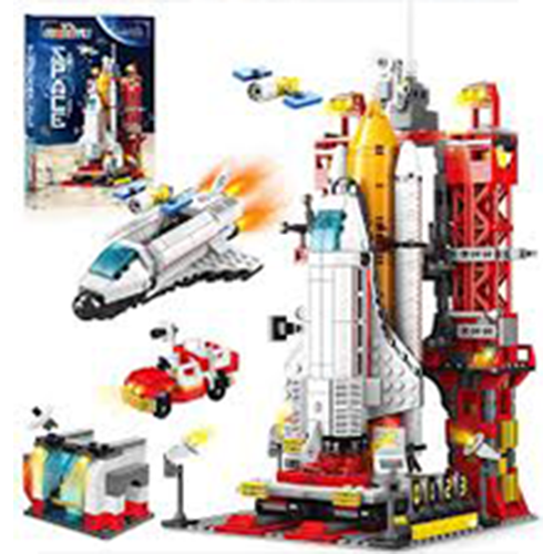 Picture of Aerospace Military Rocket Model Children's Educational Assemble Construction Building Block Toy Puzzle Car Bricks Set Toys Gift