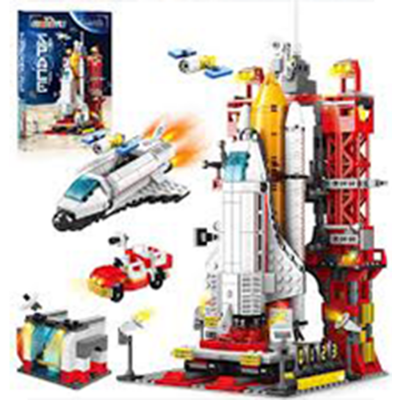 Picture of Aerospace Military Rocket Model Children's Educational Assemble Construction Building Block Toy Puzzle Car Bricks Set Toys Gift