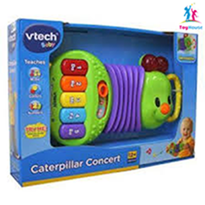 Picture of VTech Baby – FA The Caterpillar Drummer, Xylophone, Child Drag Teaches Music and Instruments, DEVELOPING The Heard, Memory and Creativity (3480 – 174922)