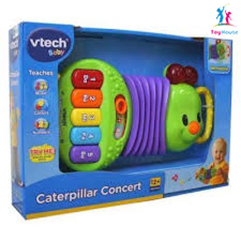 Picture of VTech Baby – FA The Caterpillar Drummer, Xylophone, Child Drag Teaches Music and Instruments, DEVELOPING The Heard, Memory and Creativity (3480 – 174922)