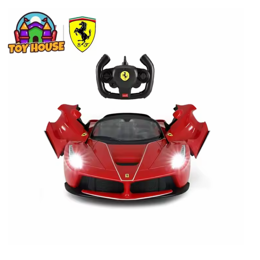 Picture of 1/18 Scale Lamborghini Sian FKP 37 Red Diecast Model Car with Copper Wheels by Bburago