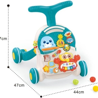 Picture of 2 in 1 baby walker and learning table with light,music