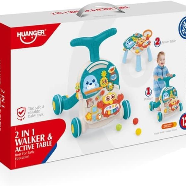 Picture of 2 in 1 walker and learning table with light,music