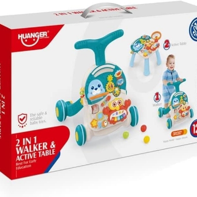 Picture of 2 in 1 walker and learning table with light,music