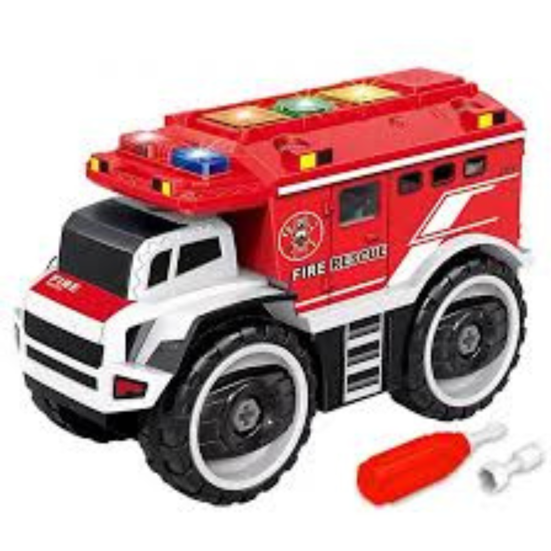 Picture of Electric take apart fire engine with light,ic