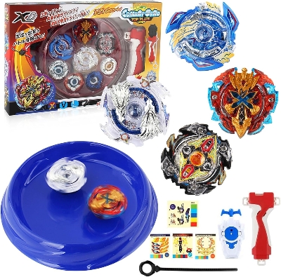 Picture of Spinning top with pull launchers,grip,stadium(2),Spinning Tops Set With Launcher