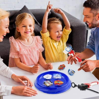 Picture of Spinning top with pull launchers,grip,stadium(2),Spinning Tops Set With Launcher