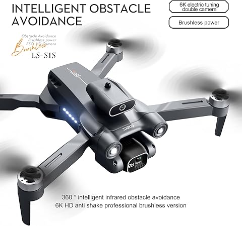 Picture of S1S Drone 2.4G WIFI FPV With 4k HD Camera 18mins Flight Time Brushless Foldable RC Drone Quadcopter RTF