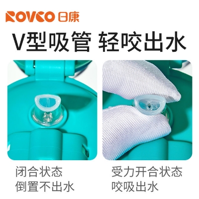 Picture of ROVCO RK- B1053 Water Bottle With Straw (400ML)