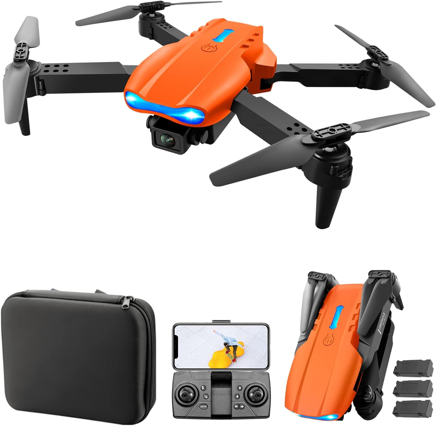 Picture of Drone E99 K3 Pro RC Drone with 4K Dual Camera, Mini Drone for Kids and Adults, RC Quadcopter with 3D Flips, Obstacle Avoidance, Trajectory Flight,