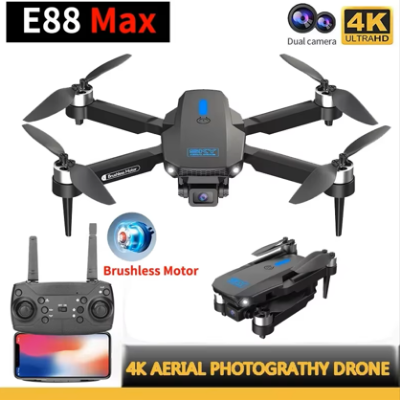 Picture of E88 Max Tripple Camera Duel Battery Brashless Motor Drone