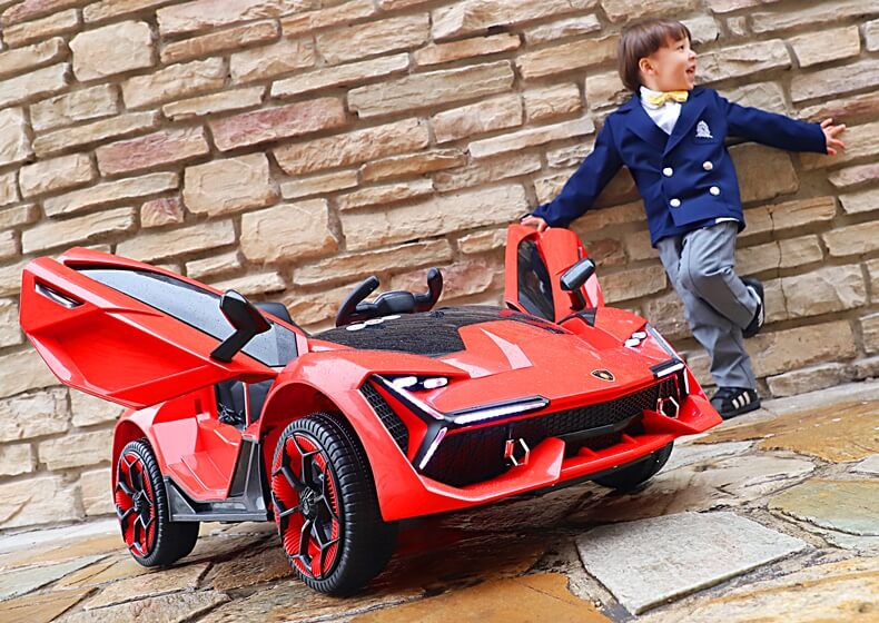 Picture of Lamborghini NEL-603 Battery Operated Ride on Lamborghini Kids Car with Swing / Rocking function. 1-6 Years