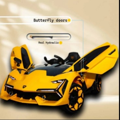 Picture of 12v Luxurious Yellow Lamborghini Racing Electric Car for KidsNEL-603