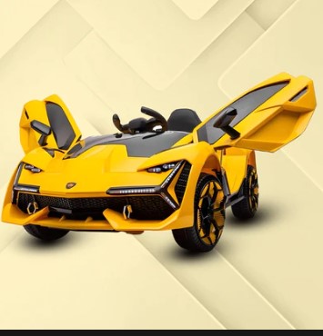 Picture of 12v Luxurious Yellow Lamborghini Racing Electric Car for KidsNEL-603