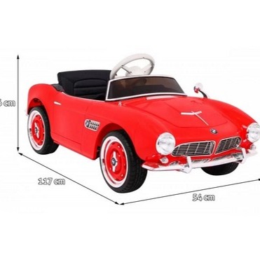 Picture of Classic BMW507 Licensed 12V 7A Battery Powered Electric Ride On Toy Car with EVA Wheels (AQUA)